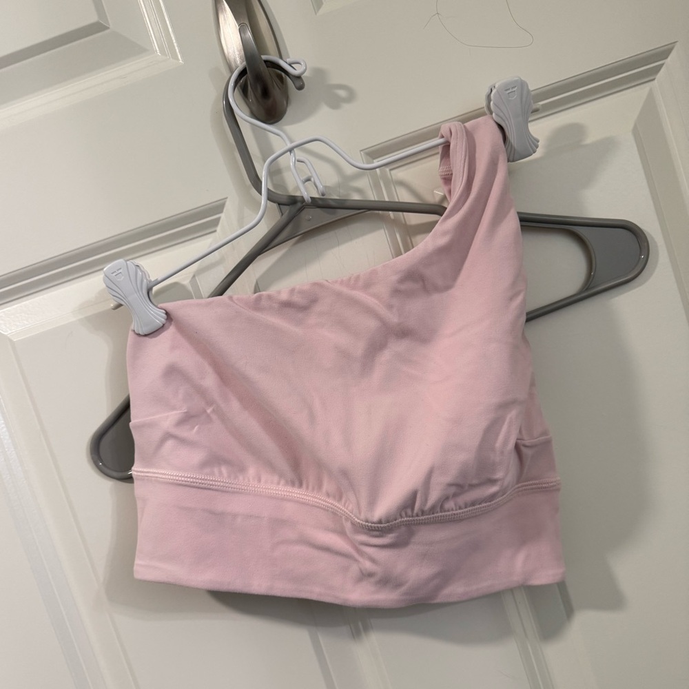 Lululemon align asymmetrical bra C/D cup flush pink size 6